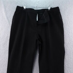 Chico's 3R US Size 16R Black Straight Leg Pants Comfort Stretch Work‎ Career NWT